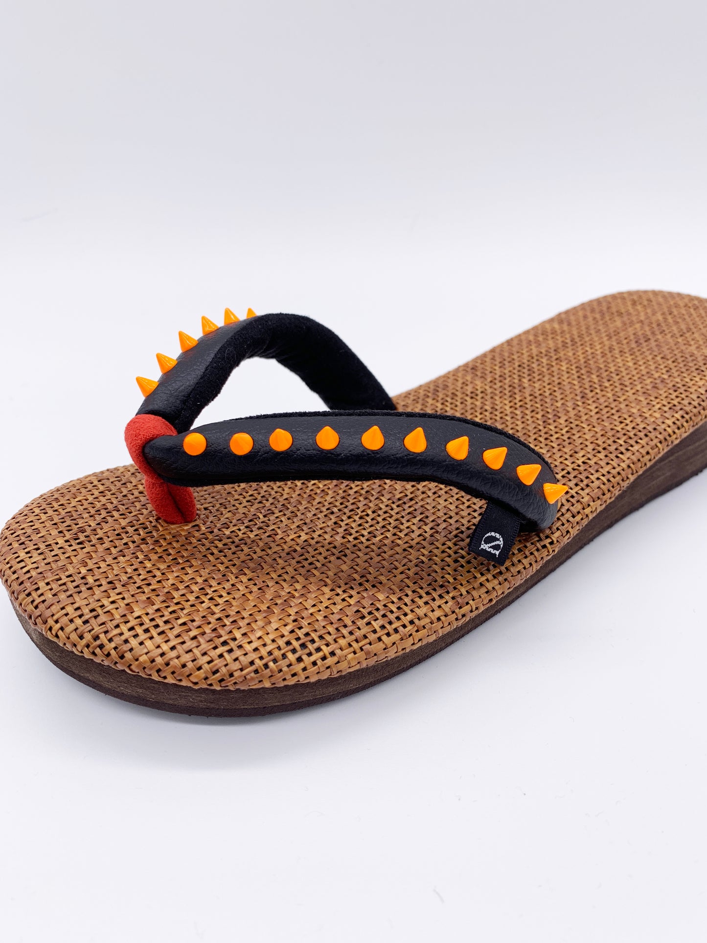 ビーサン型草履 BROWN*ORANGEスタッズ