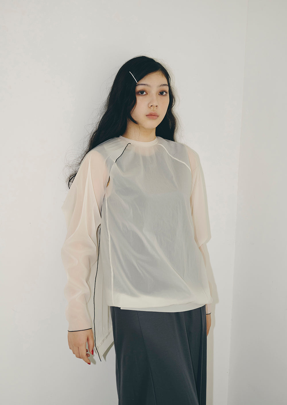 SHEER STRETCH PULLOVER an-CT260211
