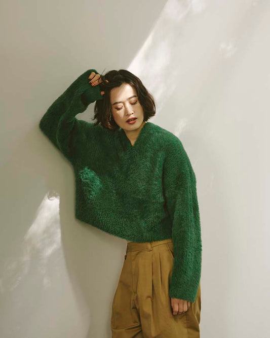 SHAGGY KNIT TOP